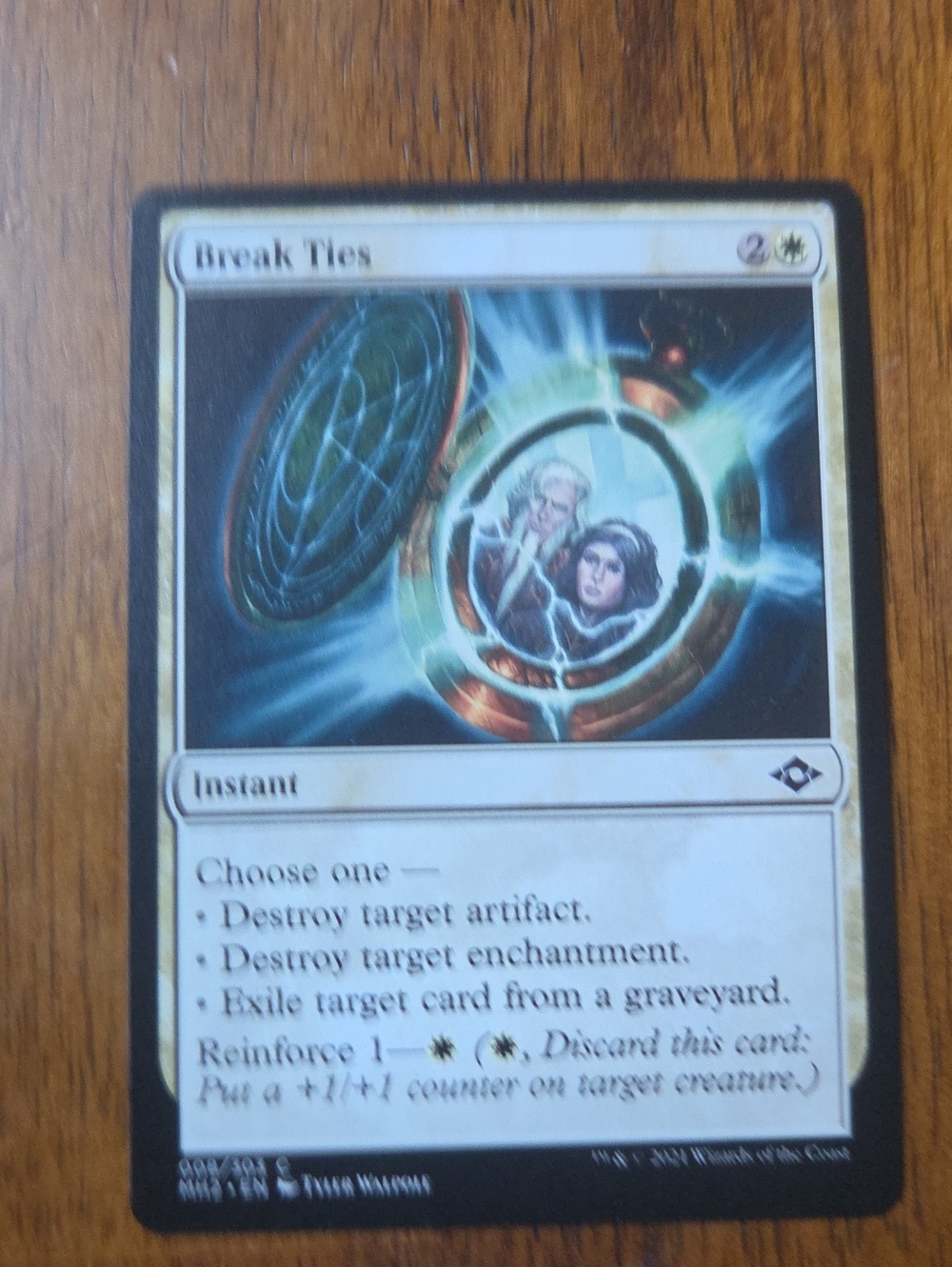 Break Ties Magic Card - White